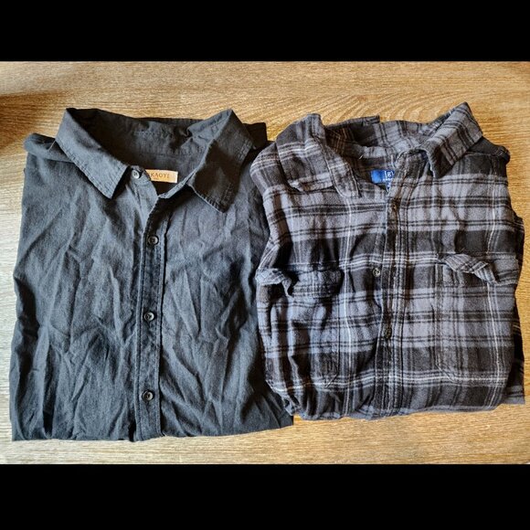 Men's 2XL Set of 2 Used Button Down Shirts - Picture 1 of 8
